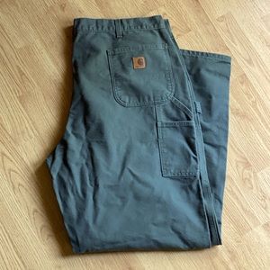 Carhartt Men’s Loose Fit Washed Duck Utility Work Pant sz 44x34 Moss